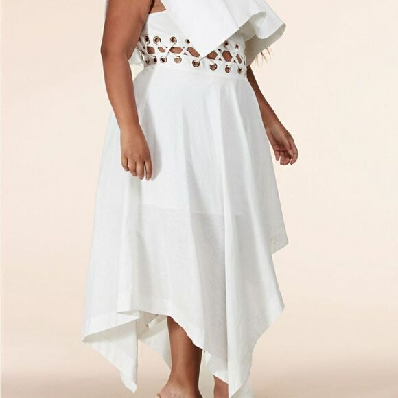 ❤️NEW L’atise by Amy Plus Size One Shoulder Dresses SIZE XL - Picture 5 of 11